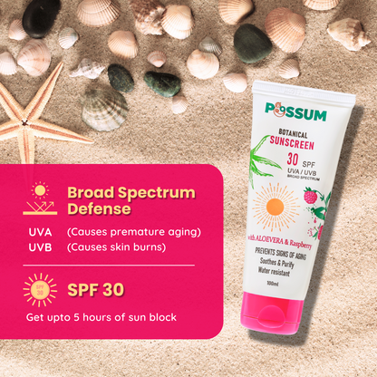 Sunscreen - Aloe Vera & Raspberry