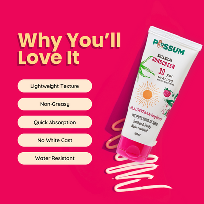 Sunscreen - Aloe Vera & Raspberry