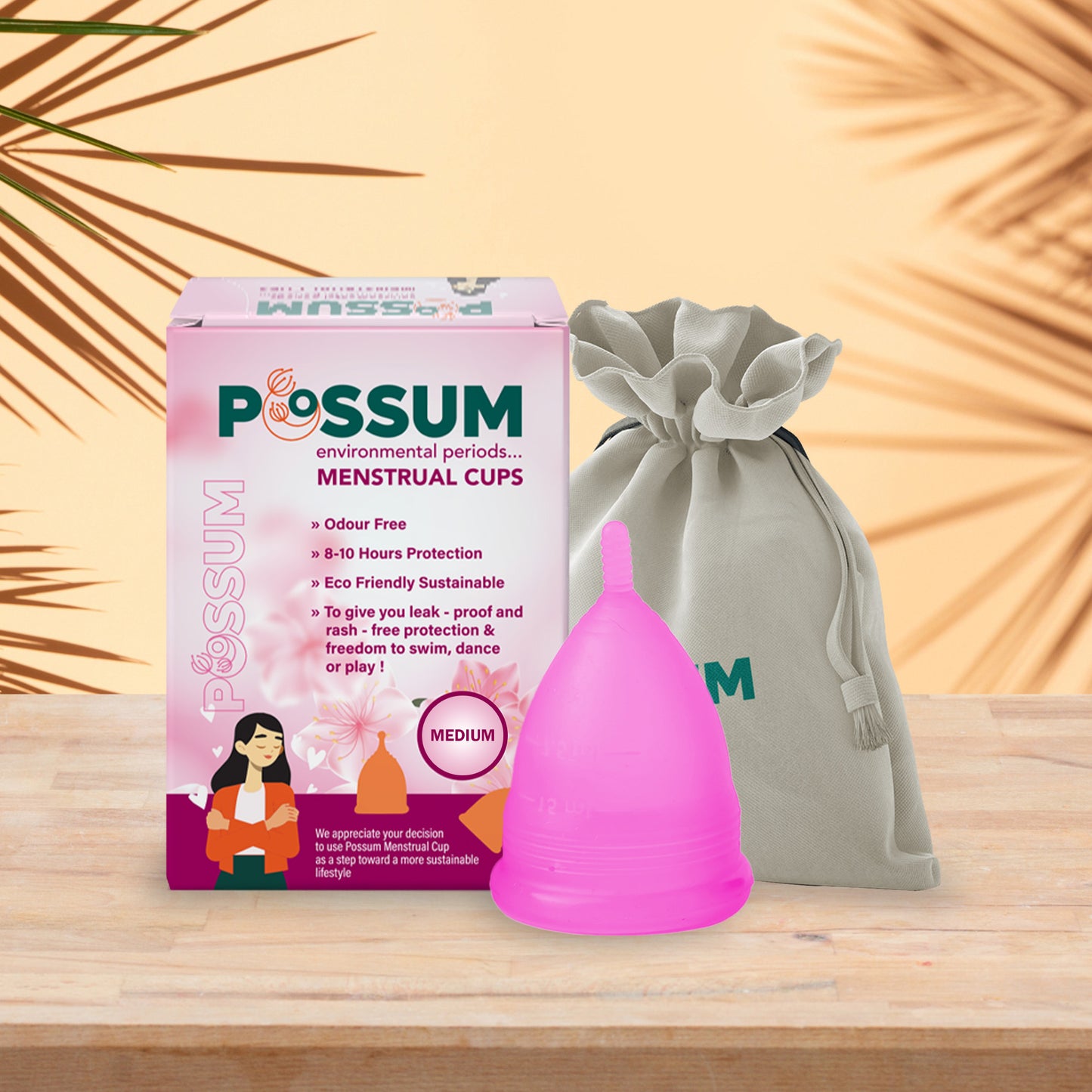 MENSTRUAL CUP WITH POUCH