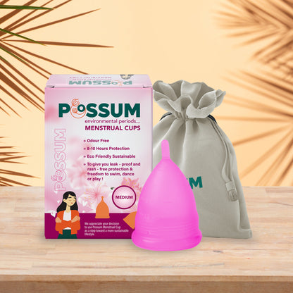 MENSTRUAL CUP WITH POUCH