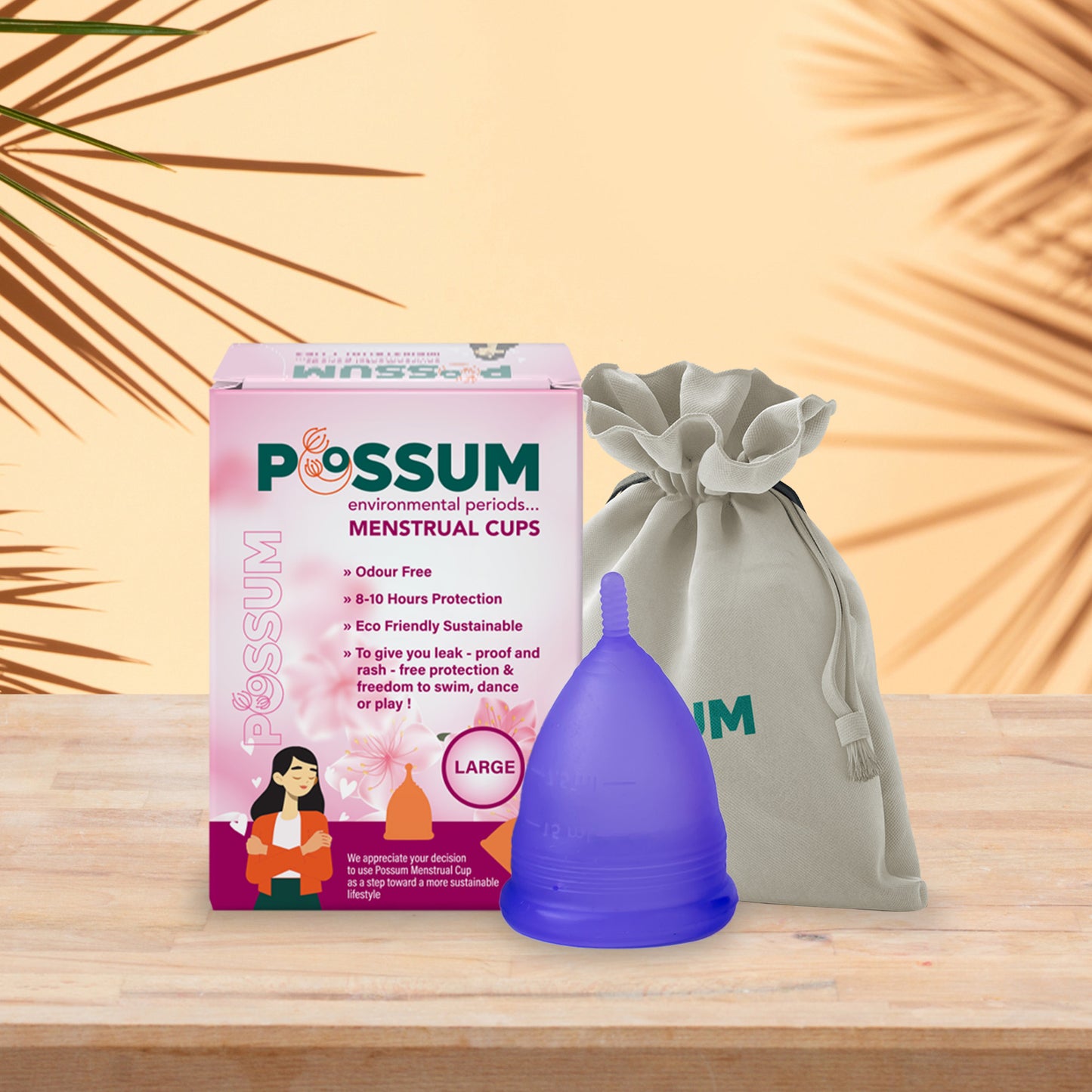 MENSTRUAL CUP WITH POUCH