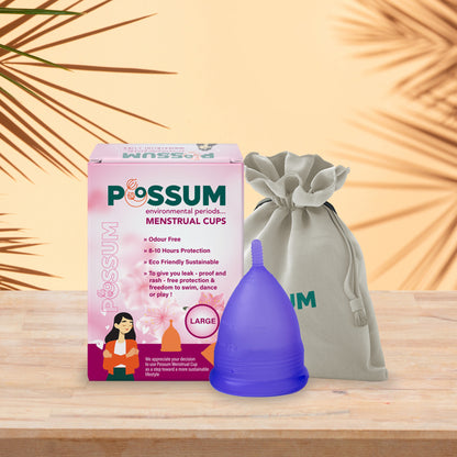 MENSTRUAL CUP WITH POUCH