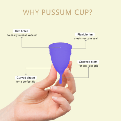 MENSTRUAL CUP WITH POUCH